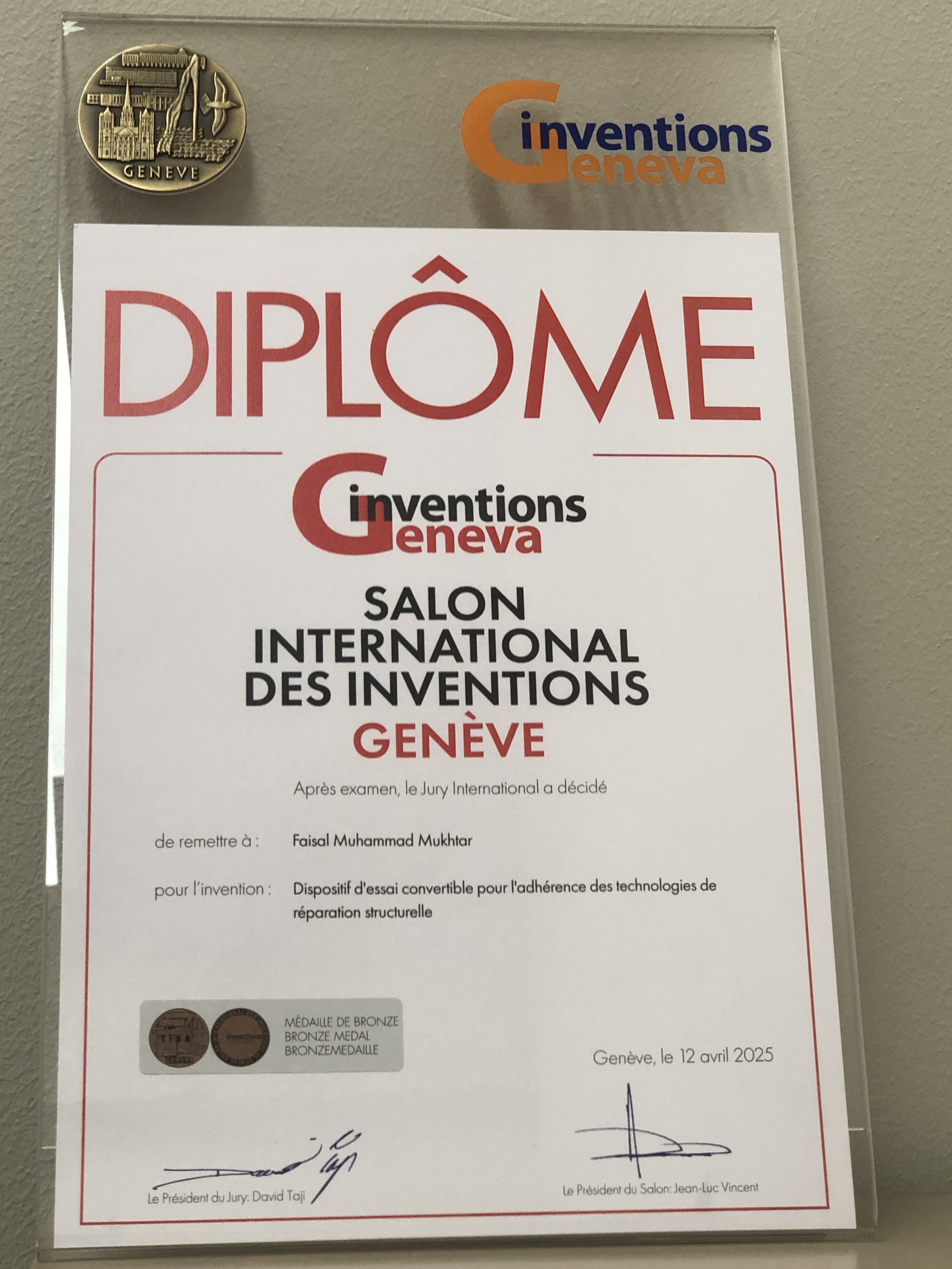 Geneva Certificate